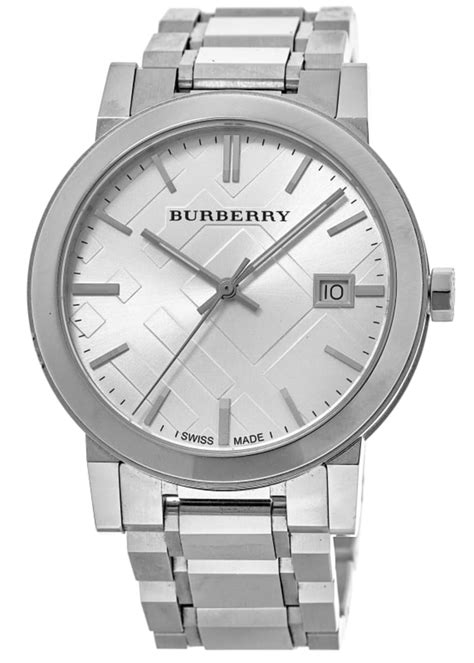 burberry check stamped bracelet watch 38mm|Burberry Men's BU9000 Large Check Stainless Steel Bracelet .